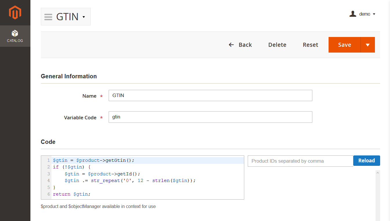 Dynamic Variable
