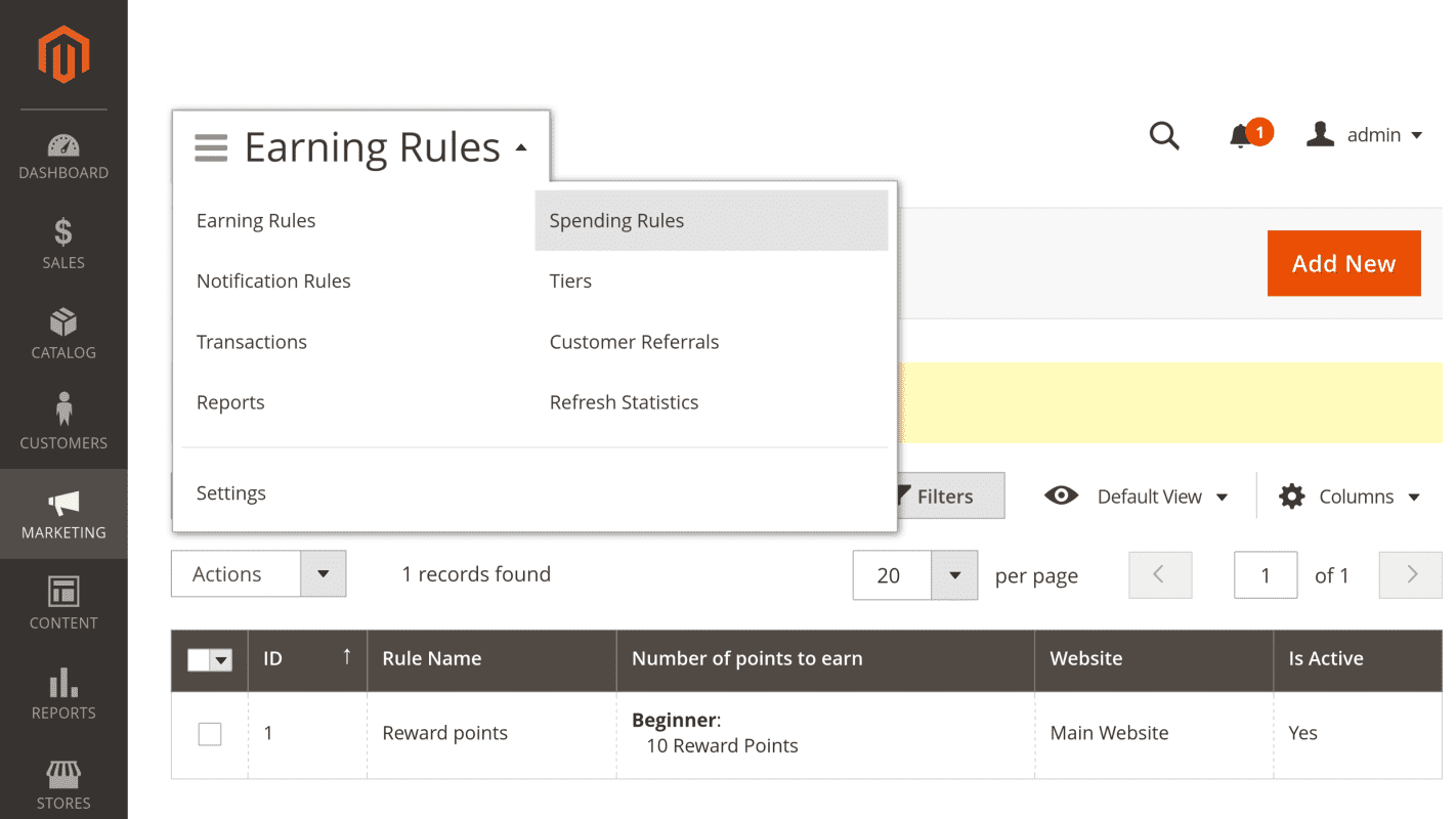 Spending rule