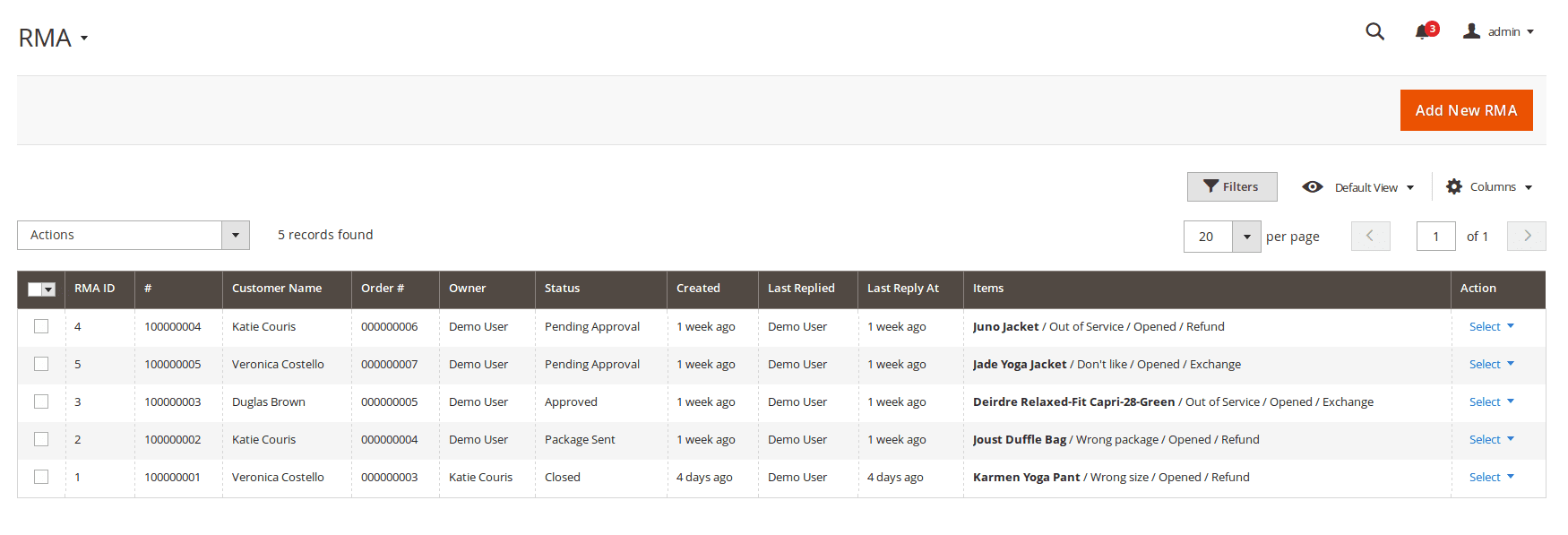 RMA Grid