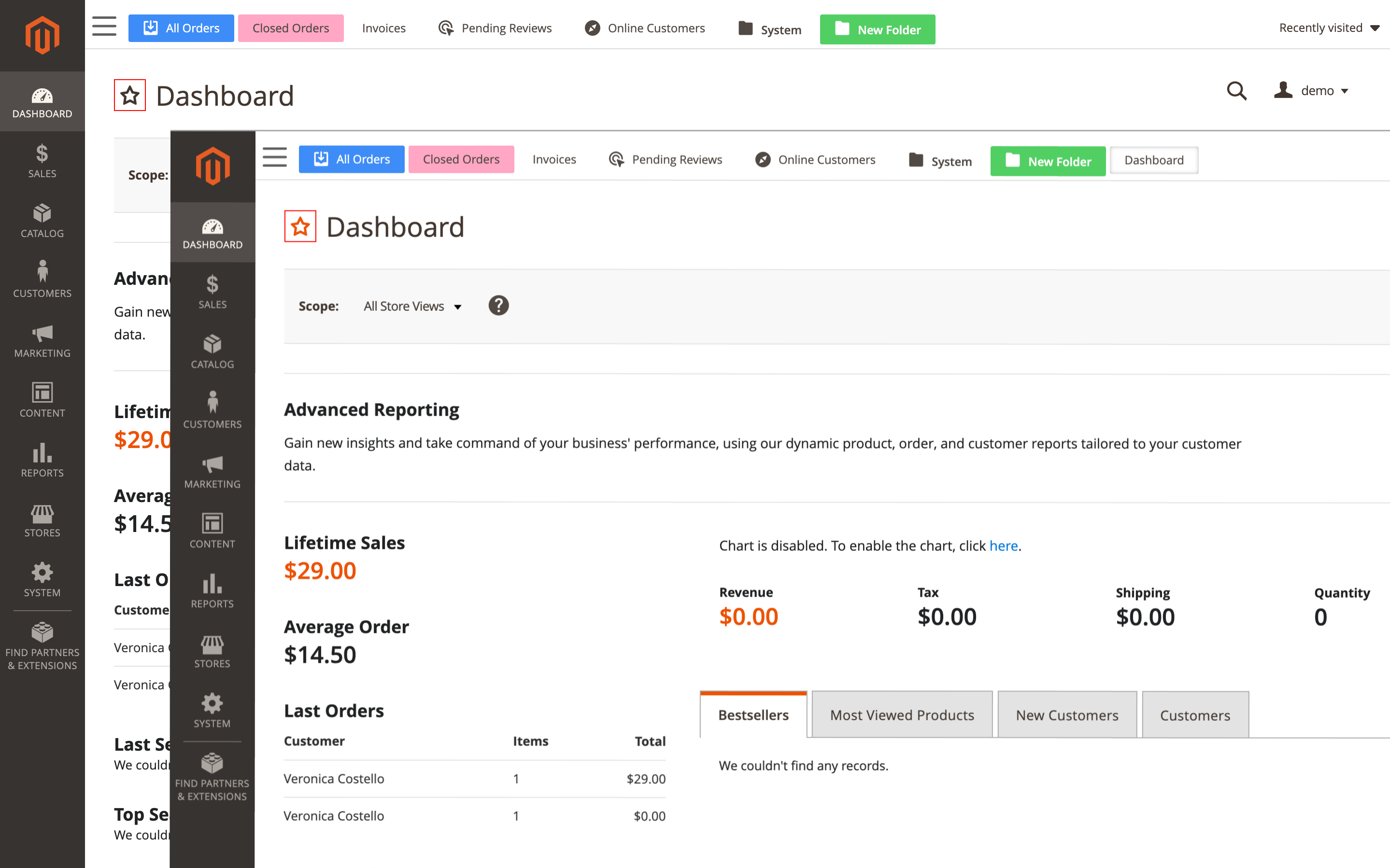 Campaigns dashboard