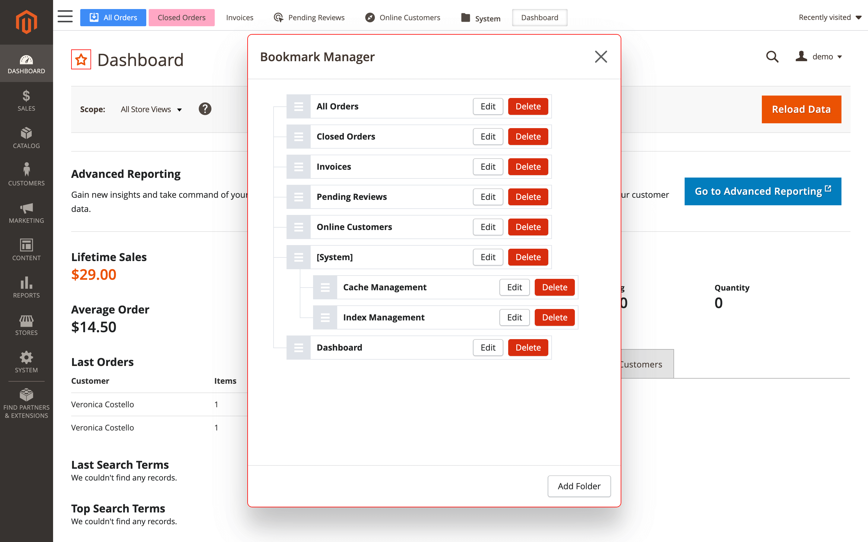 Campaigns dashboard