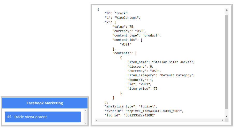 Debug panel