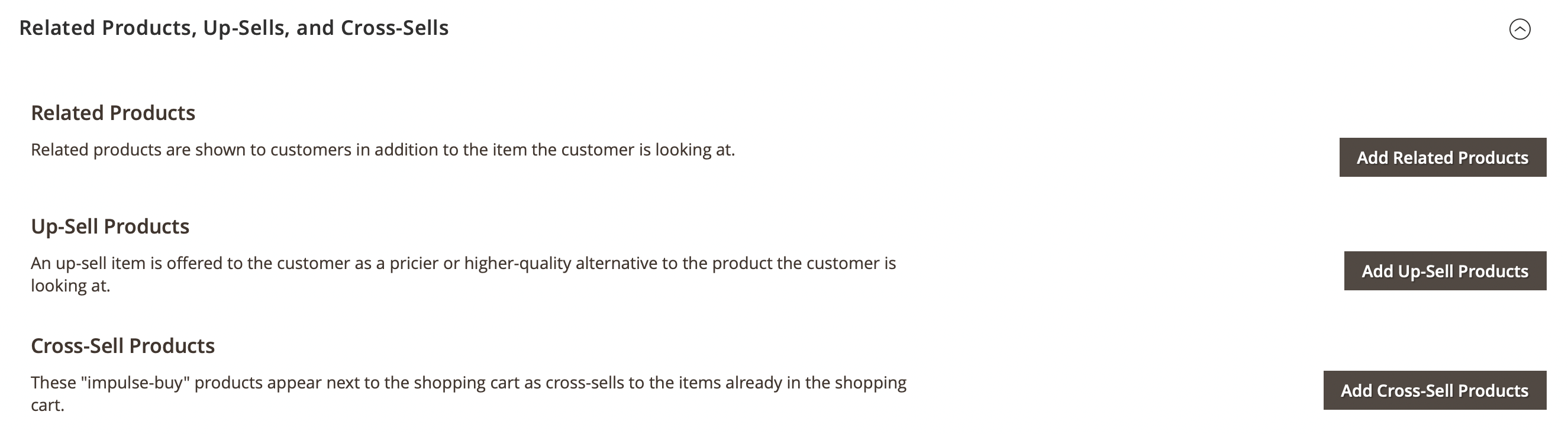 Cross-sells products