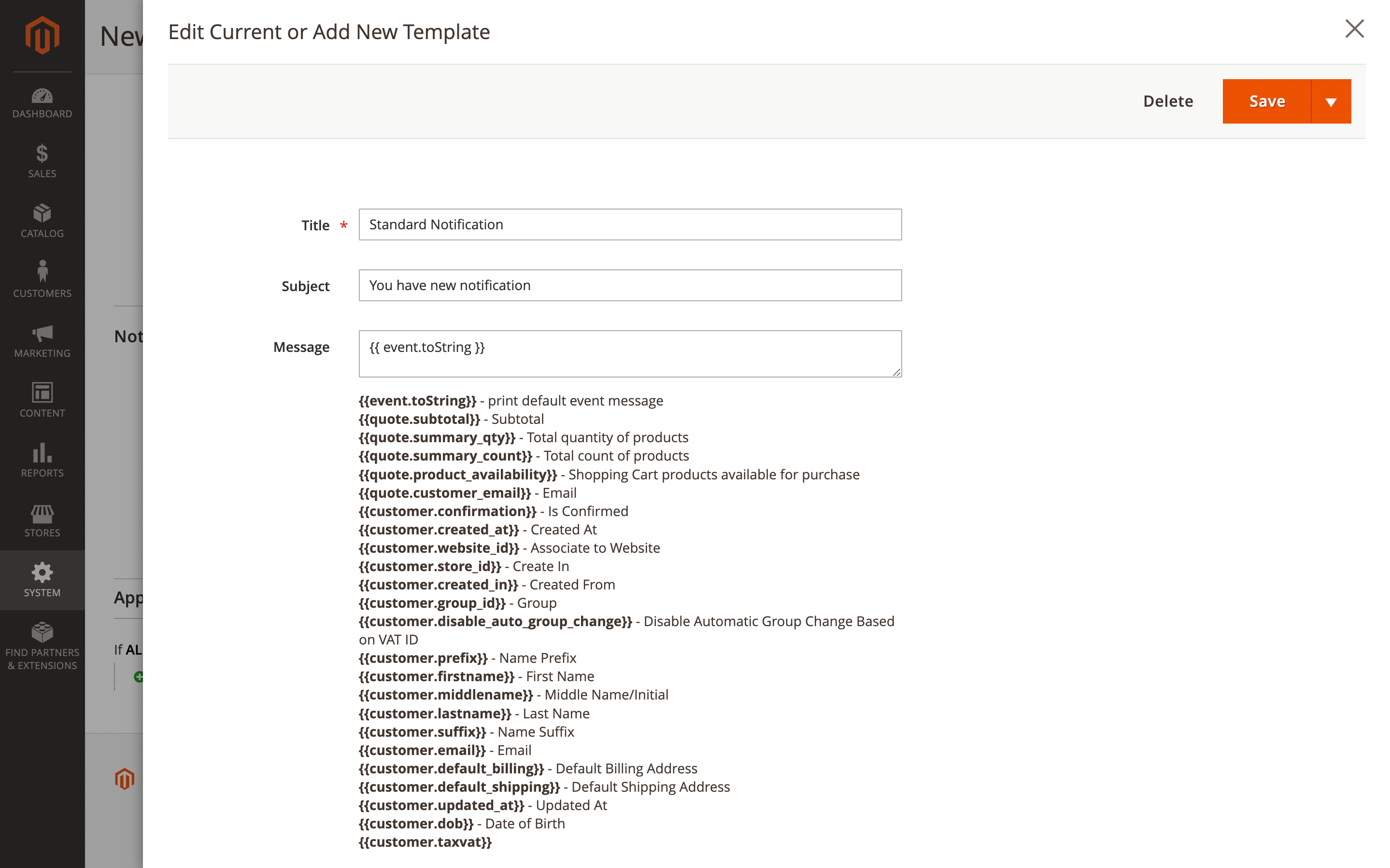 Campaigns dashboard
