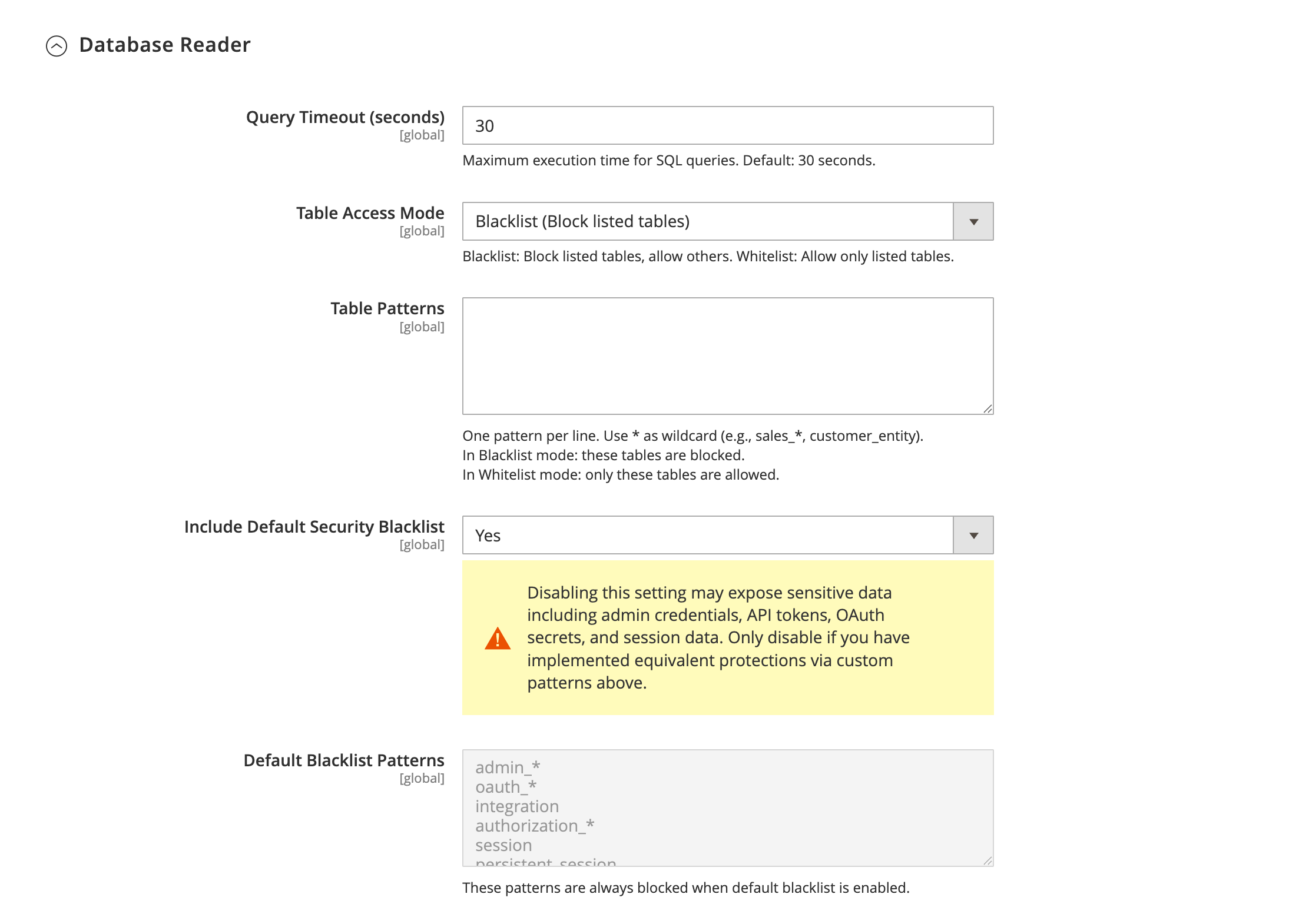 Tools — Database Reader