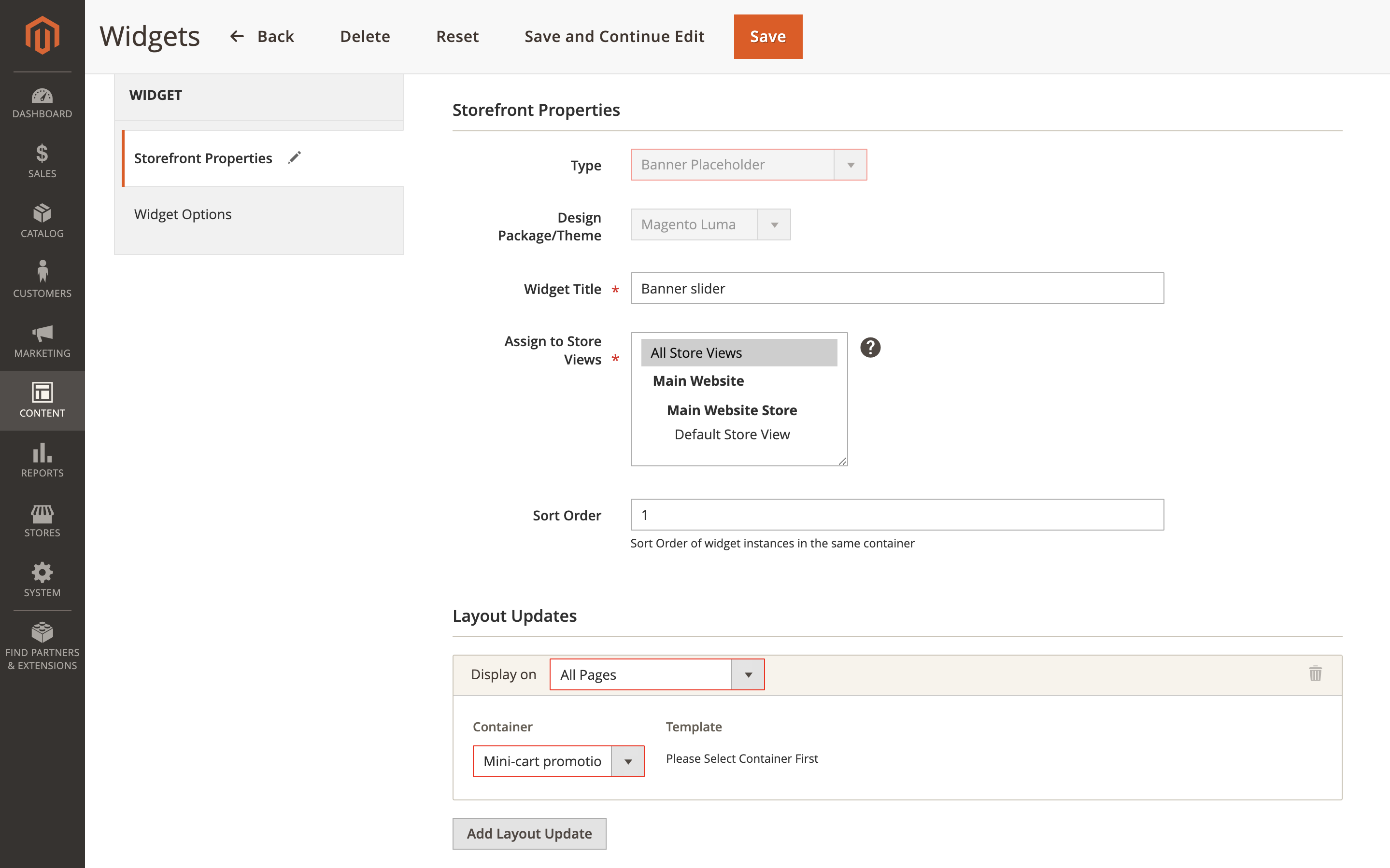 Campaigns dashboard
