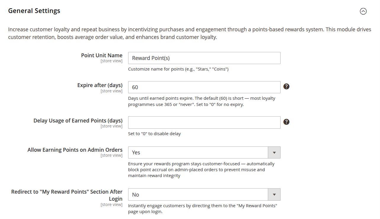 General Settings