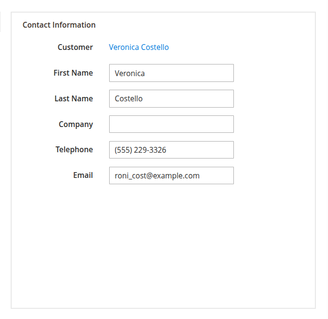 Contact information