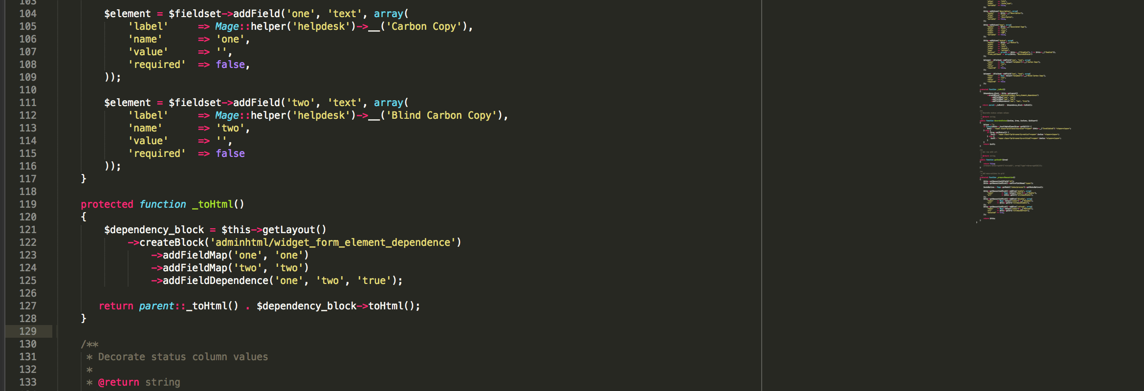 Dynamic show/hide of data fields in Magento