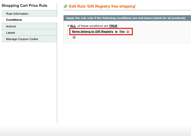 gift registry update