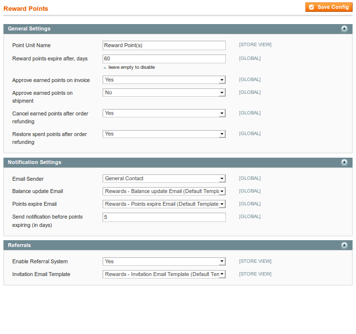 General Settings