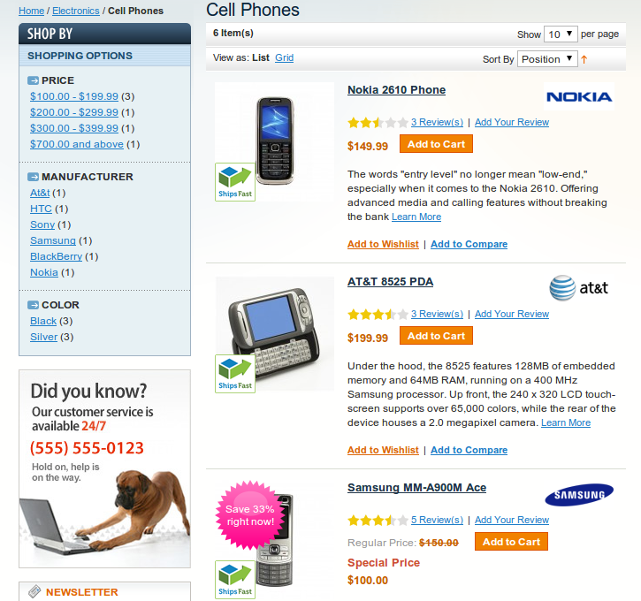 Category View - Magento Catalog Labels