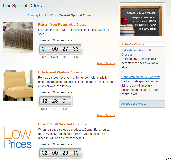 Special Offers List