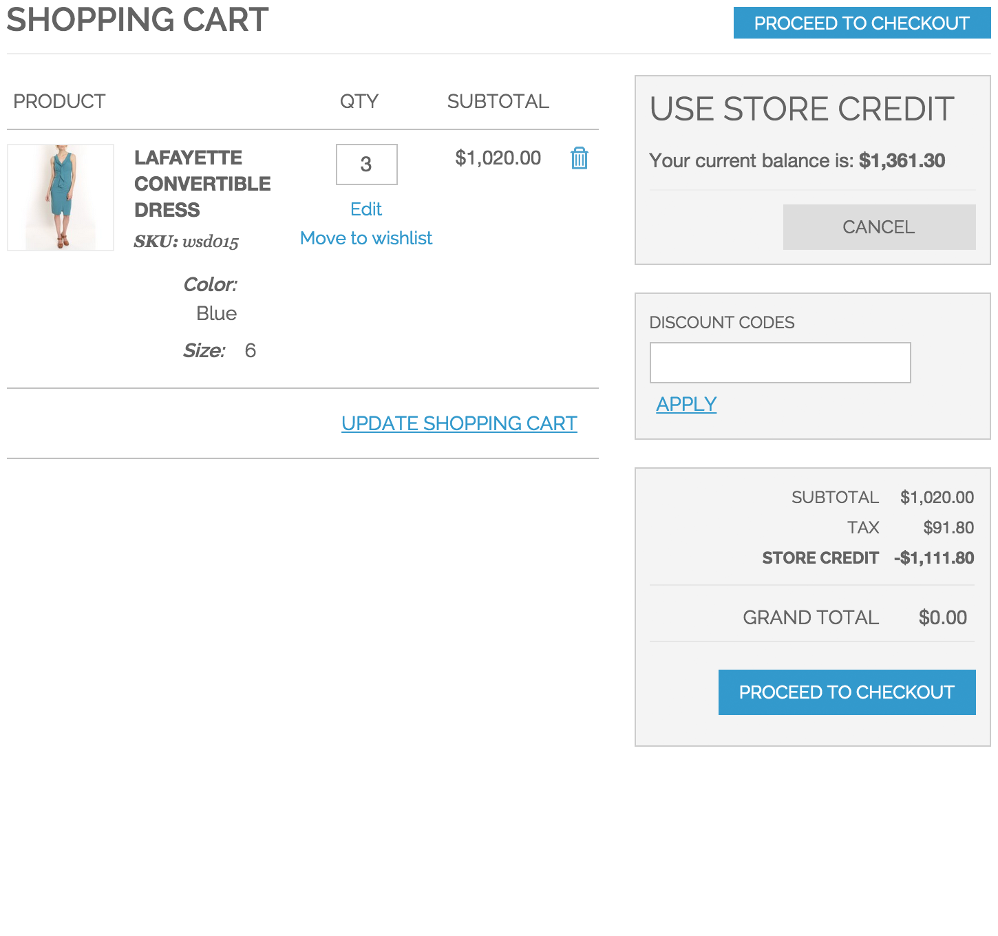 Shopping Cart