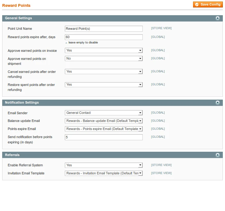 General Settings