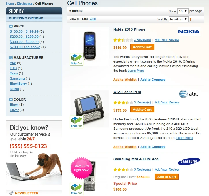 Category View - Magento Catalog Labels Category View - Magento Catalog Labels
