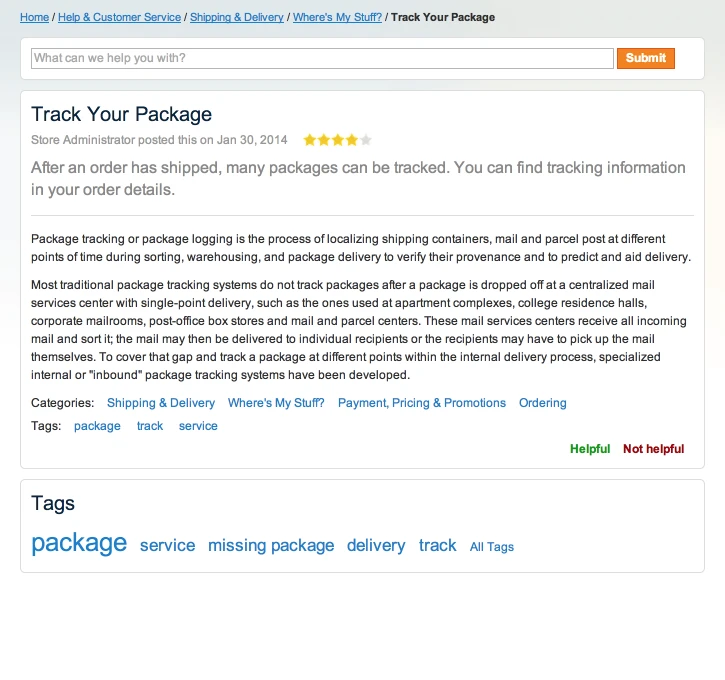 Knowledge base Frontend Knowledge base Frontend