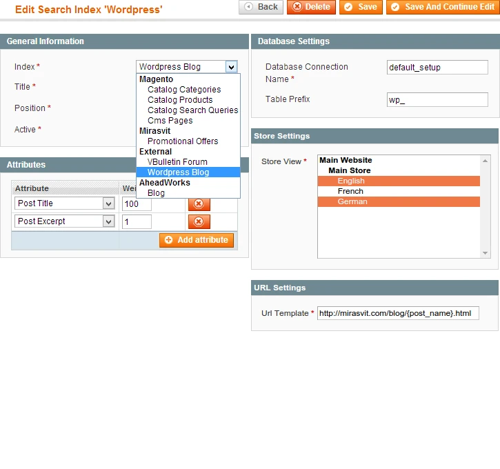 Search Index Search Index