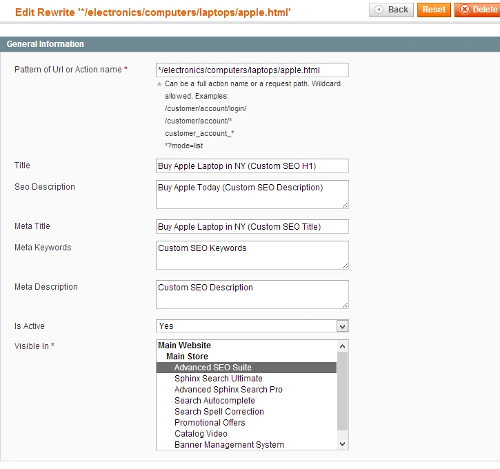 SEO Rewrite Manager