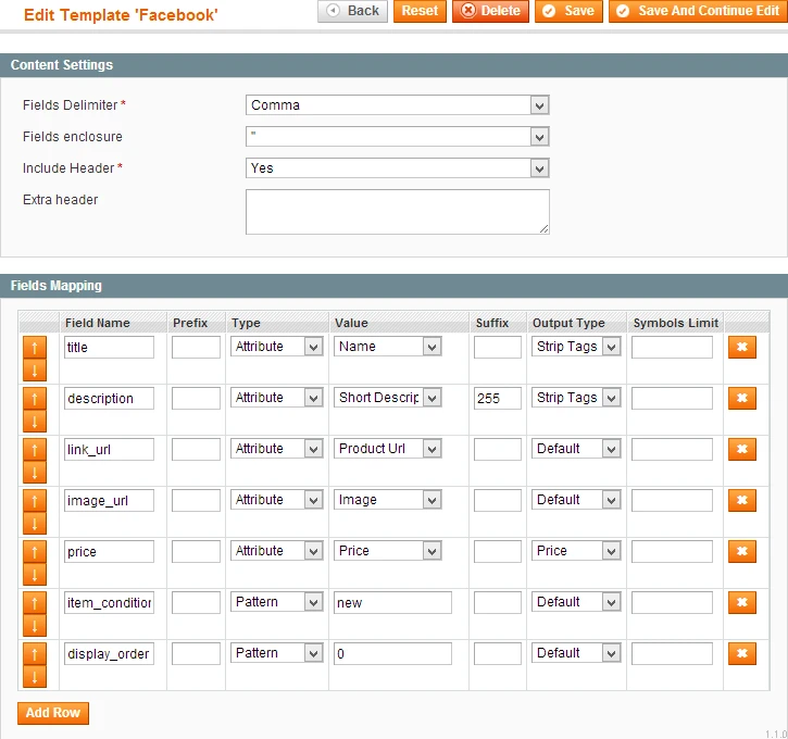 Feed: CSV/TXT Content Feed: CSV/TXT Content