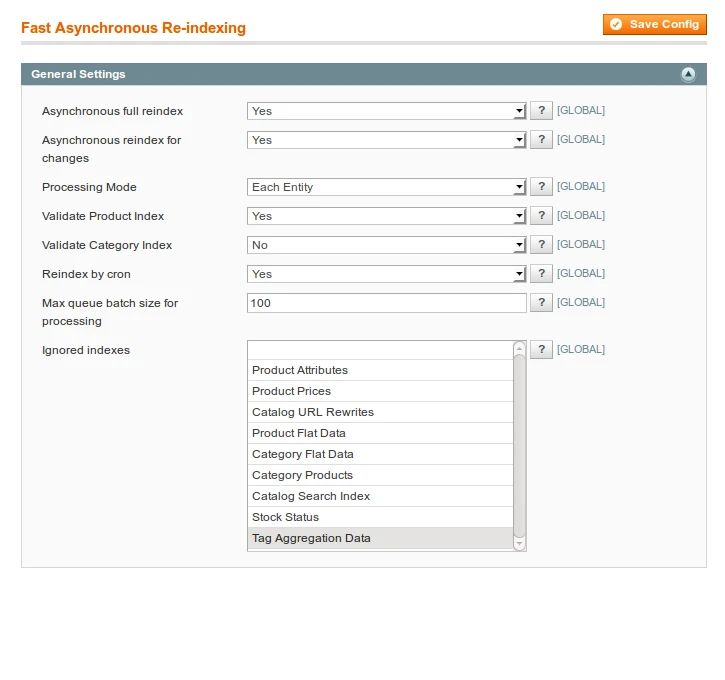 System / Configuration / Fast Asynchronous Re-indexing System / Configuration / Fast Asynchronous Re-indexing