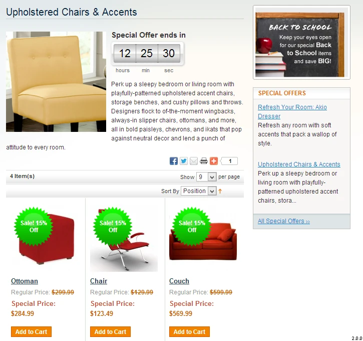 Promotional Products page Promotional Products page