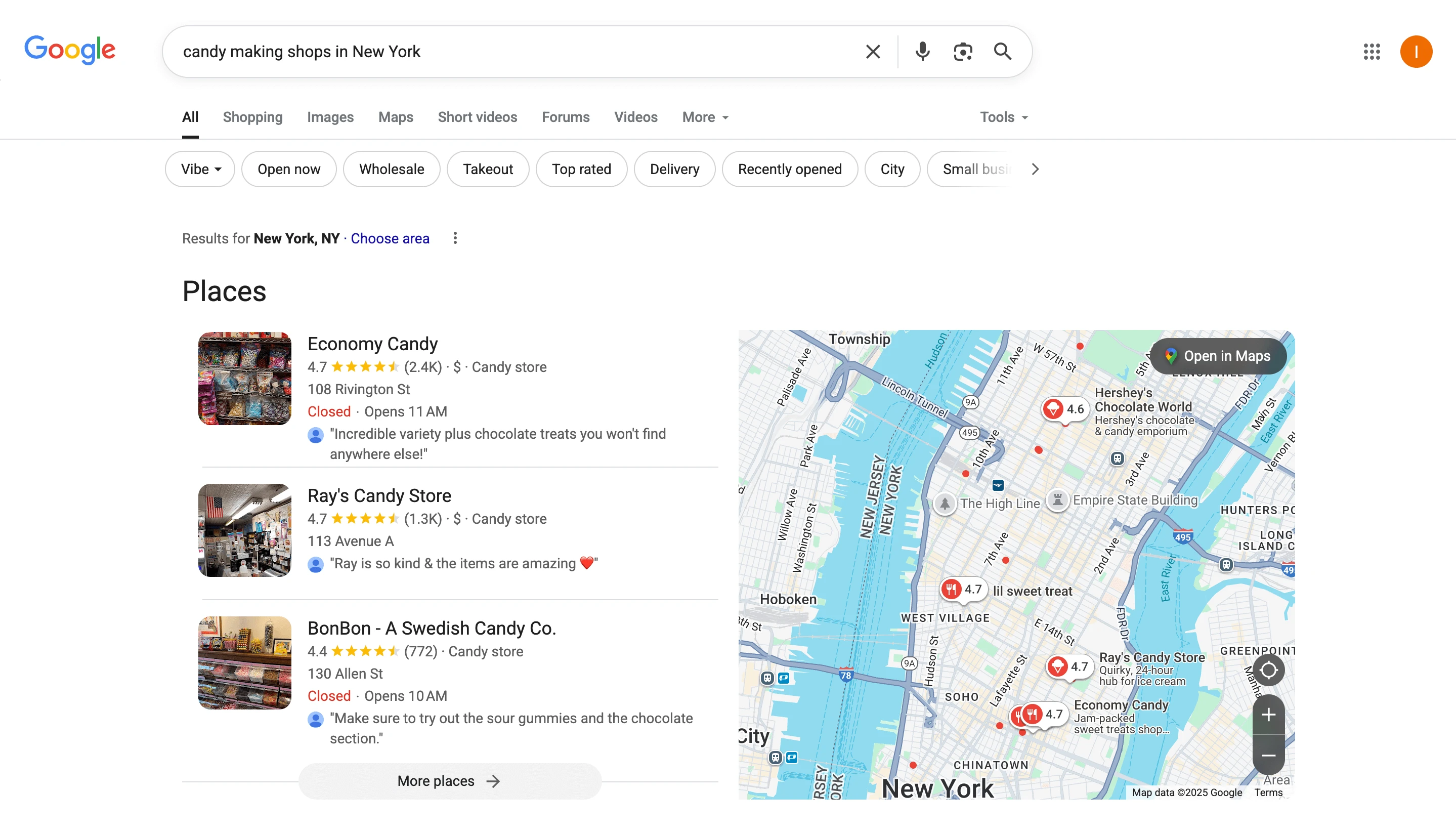 search query example