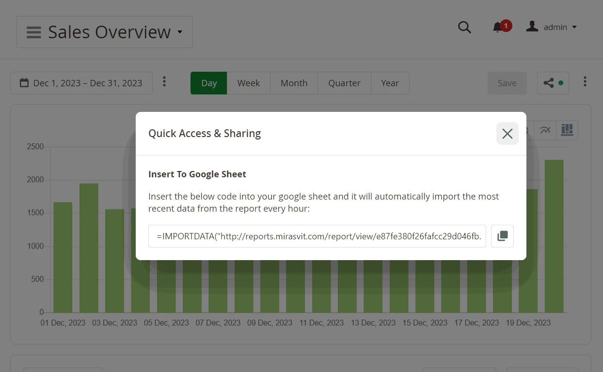 google sheet import