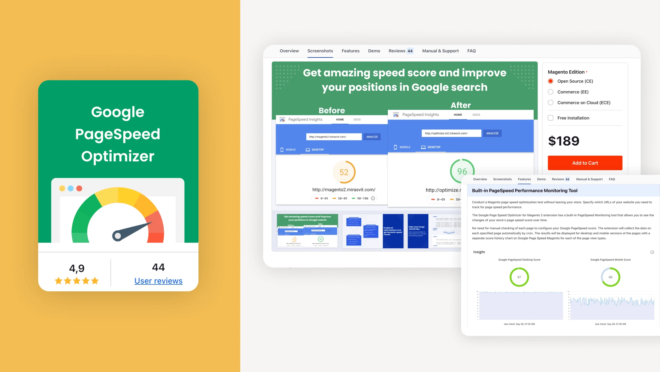 Google Page Speed Optimizer extension