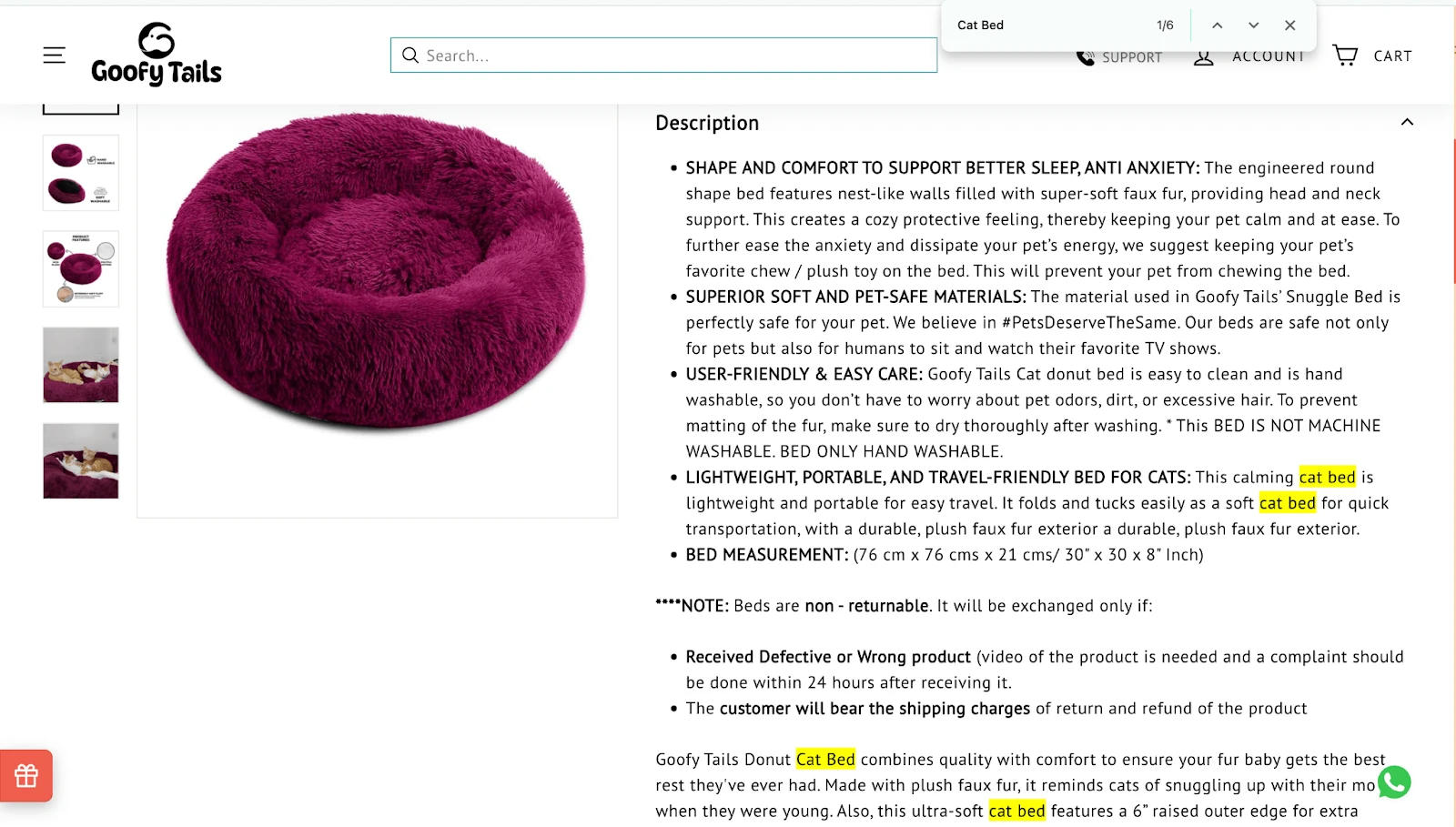 Client-centered product description optimization with long-tail and synonym keywords