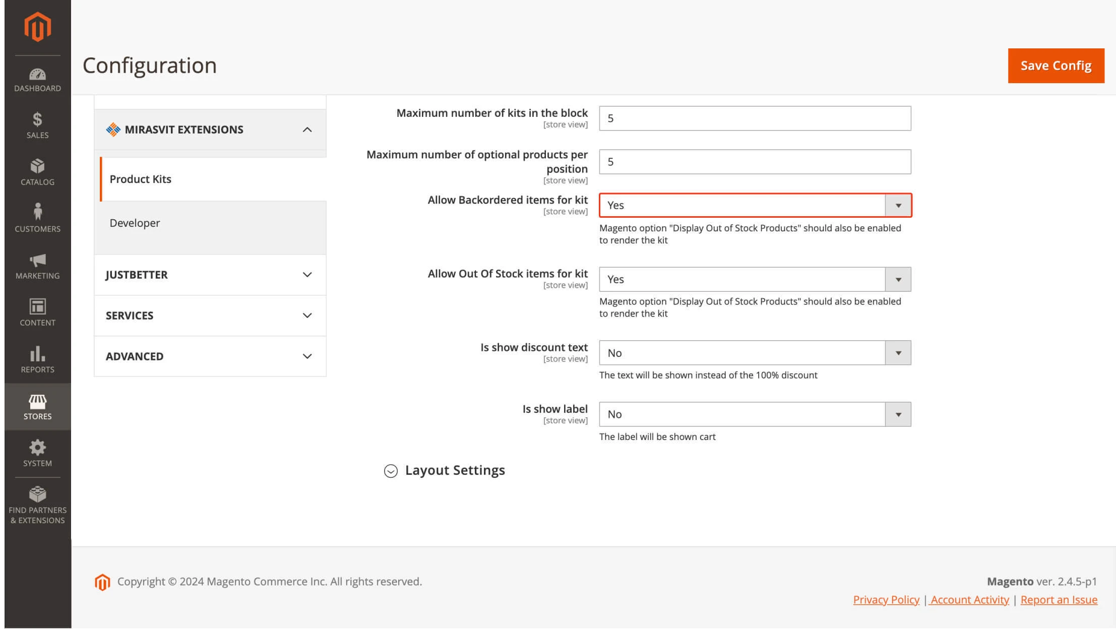 Use kits in the backend to create orders for customers