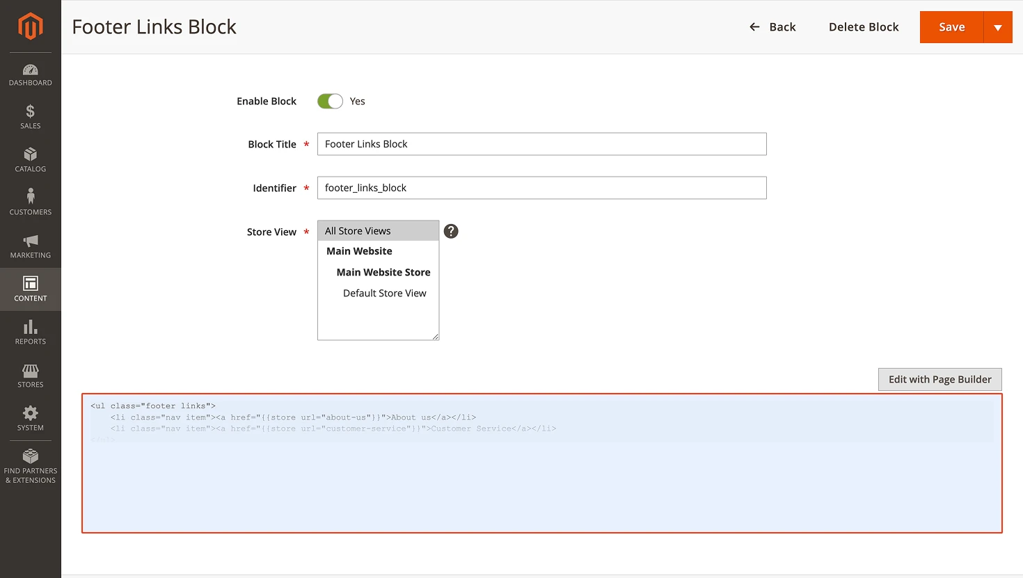 New support for CMS block fields