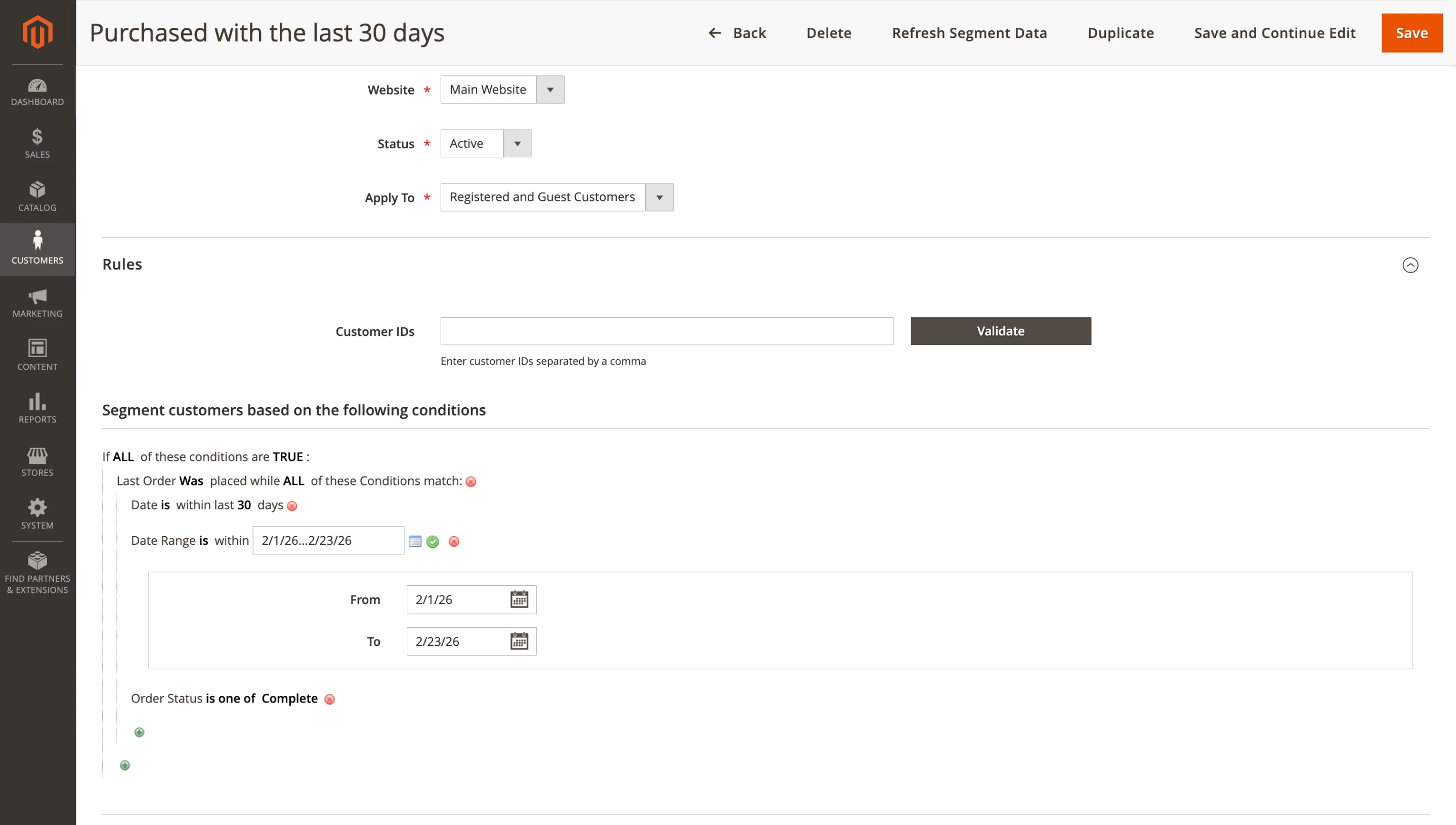 Flexible Last Order condition with child conditions