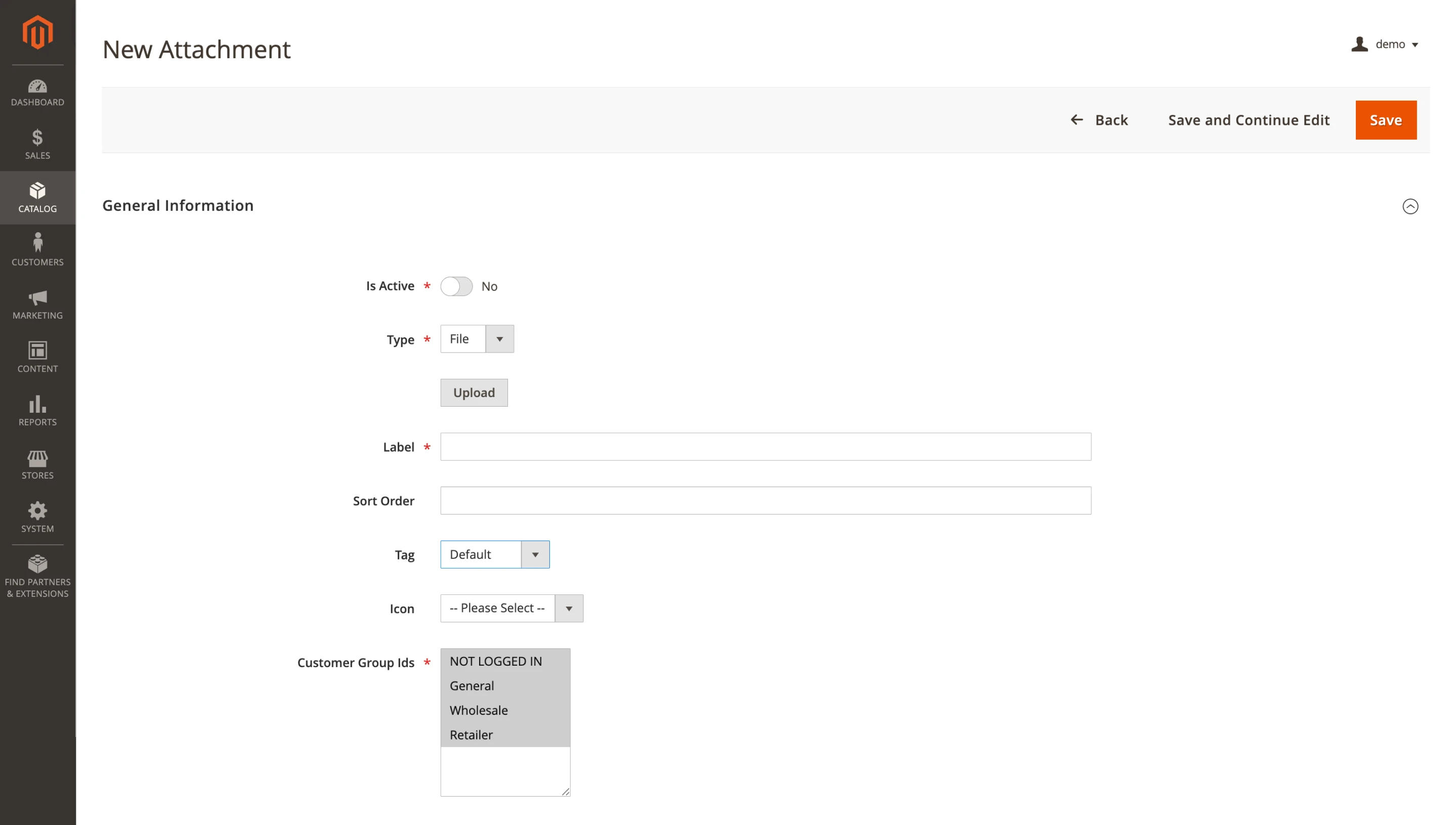 Product Attachments Import/Export feature