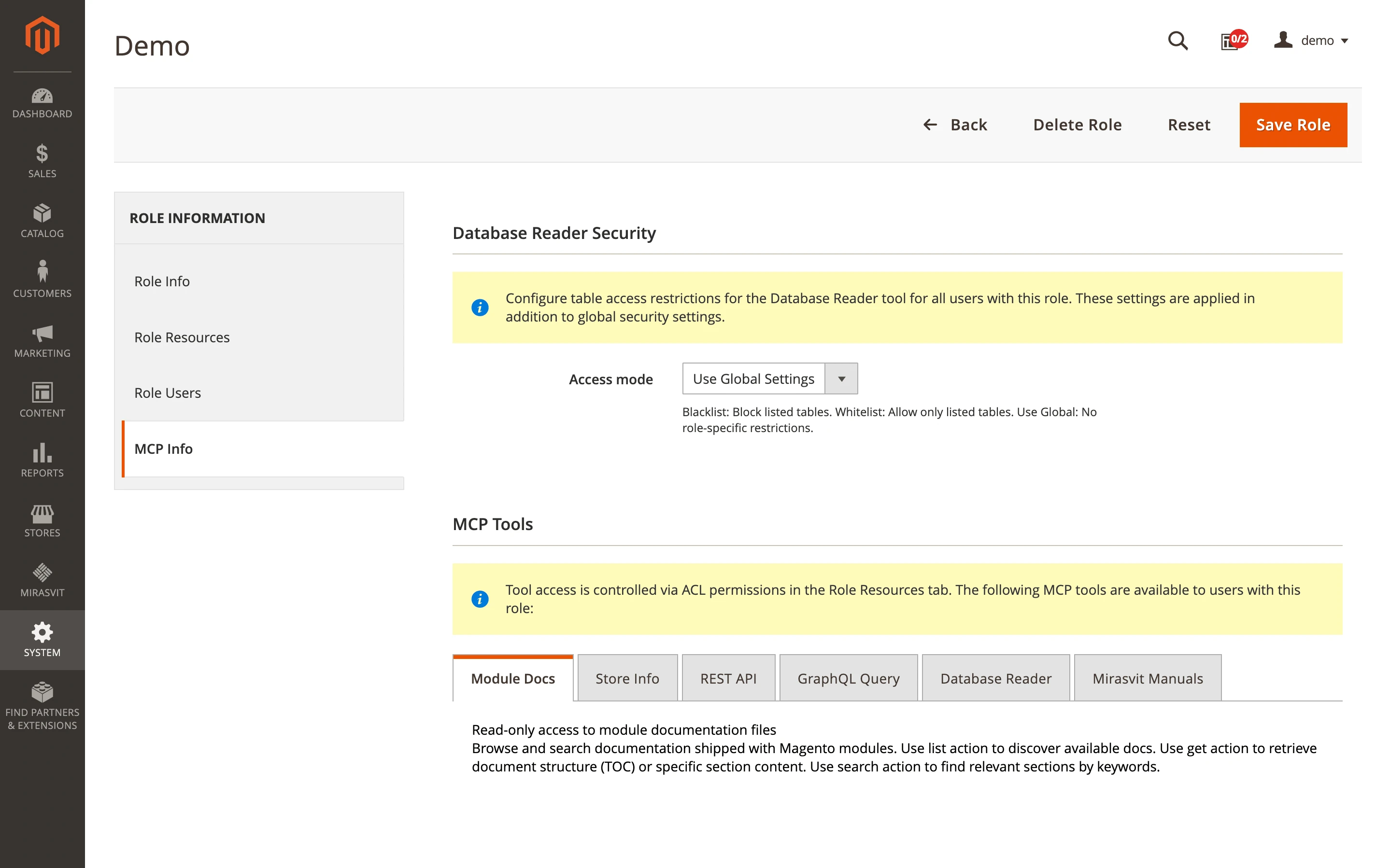 Module docs and Mirasvit manuals search