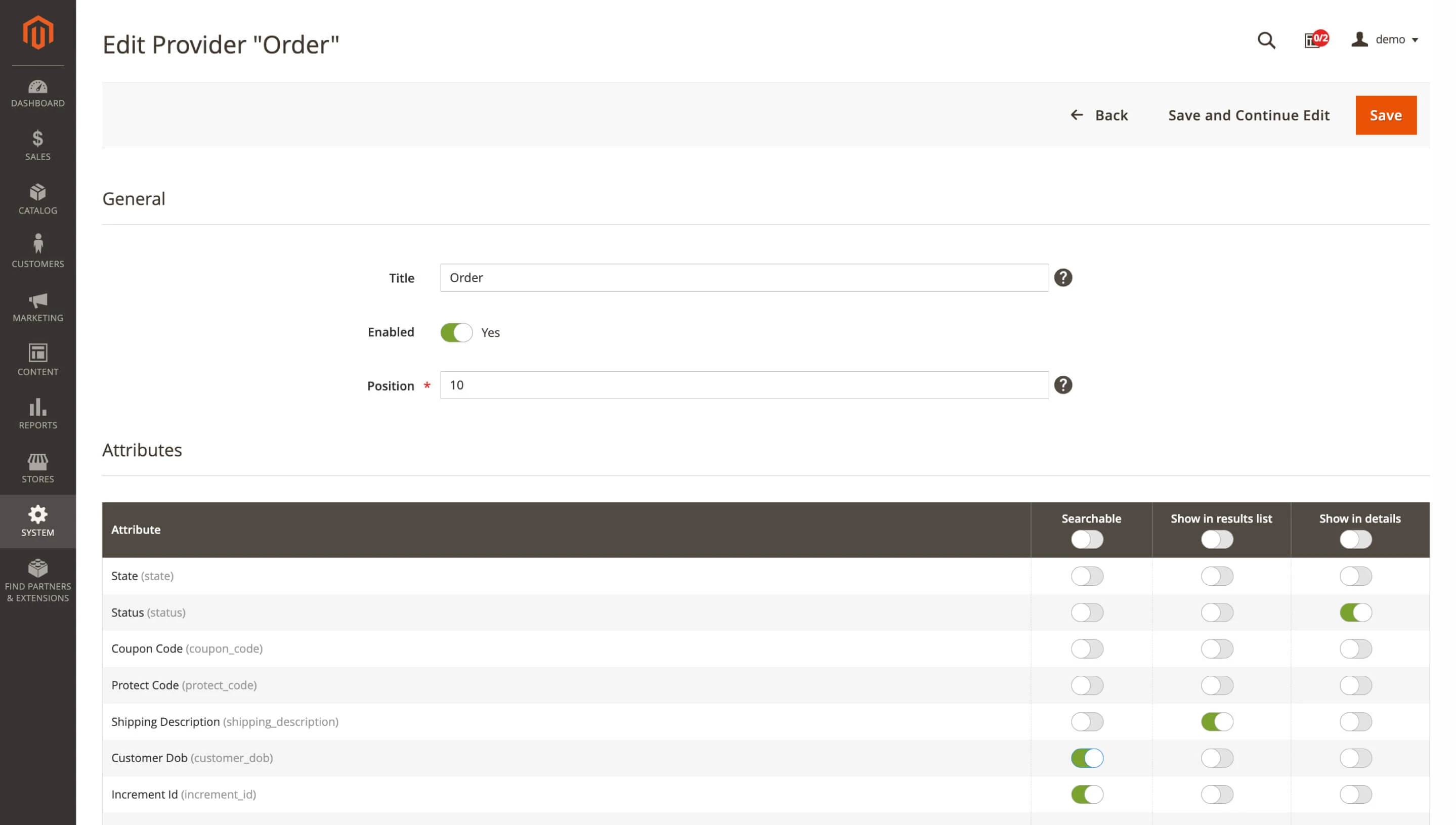 Configure Quick Search provider