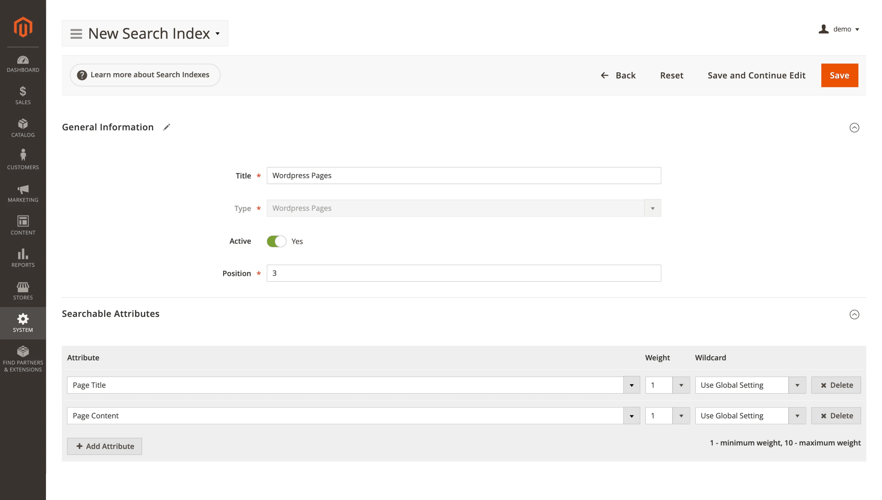 WordPress pages reach storefront search