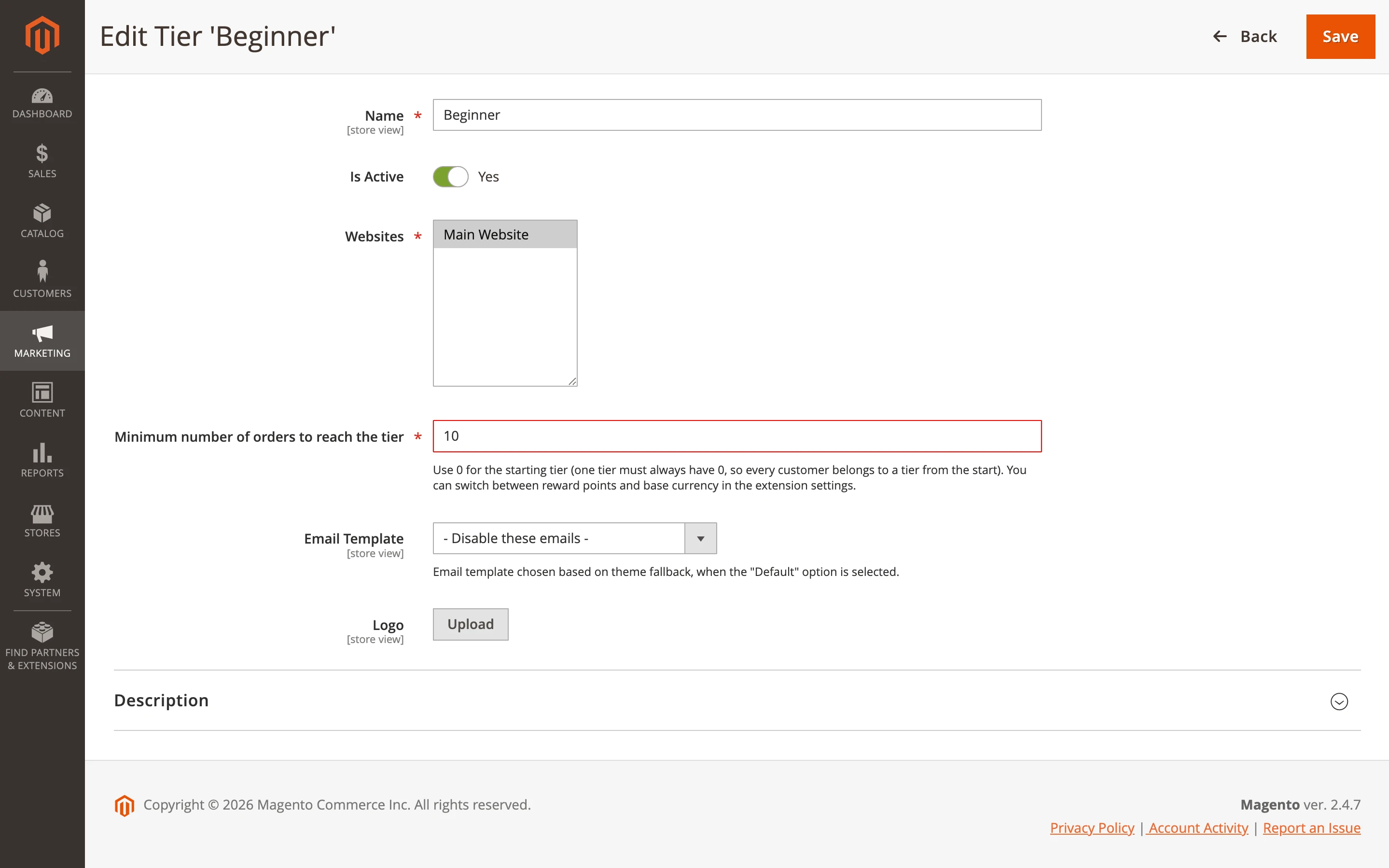 Minimum Number Of Orders To Reach the Tier