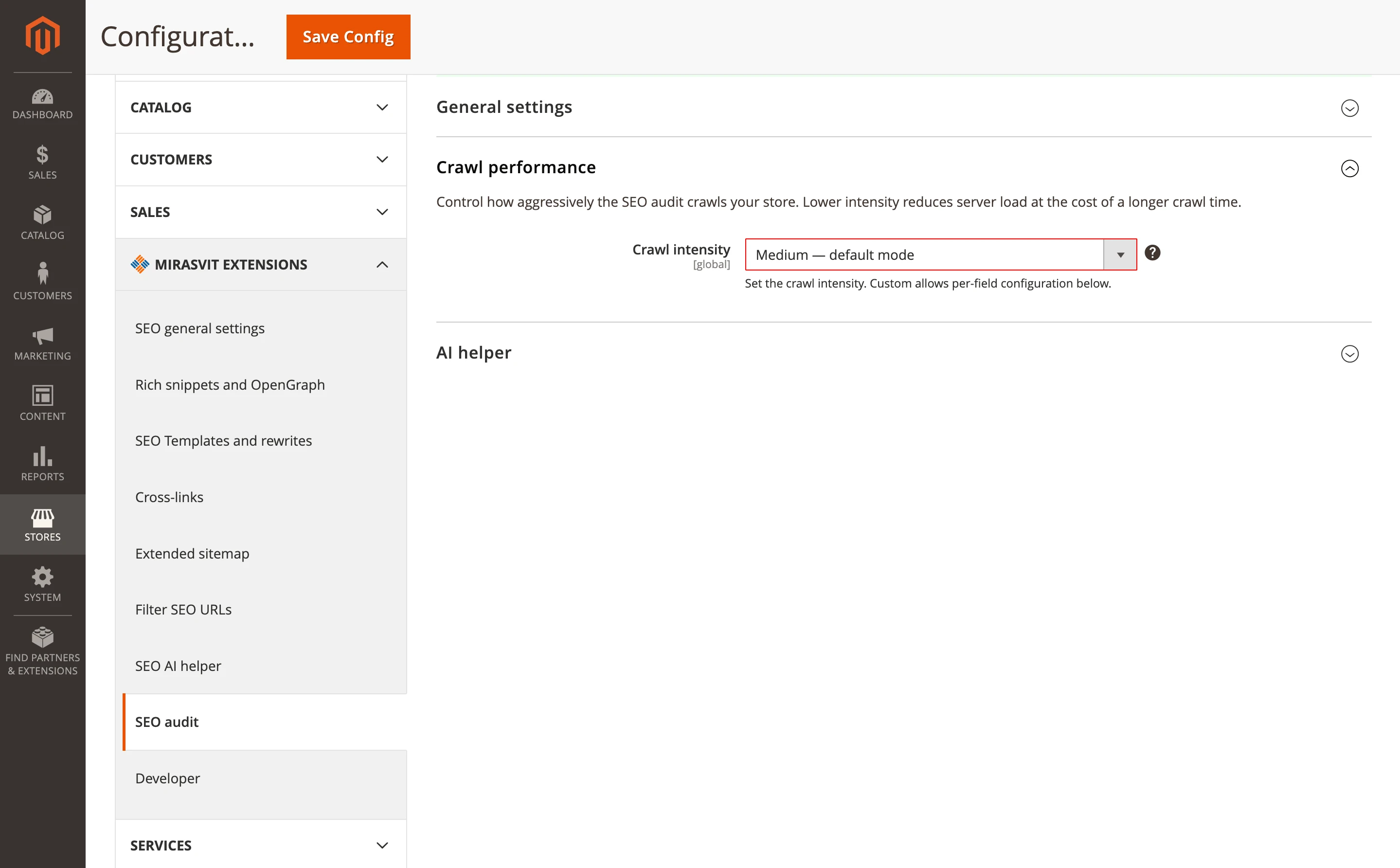 SEO Audit Crawl Speed Preset