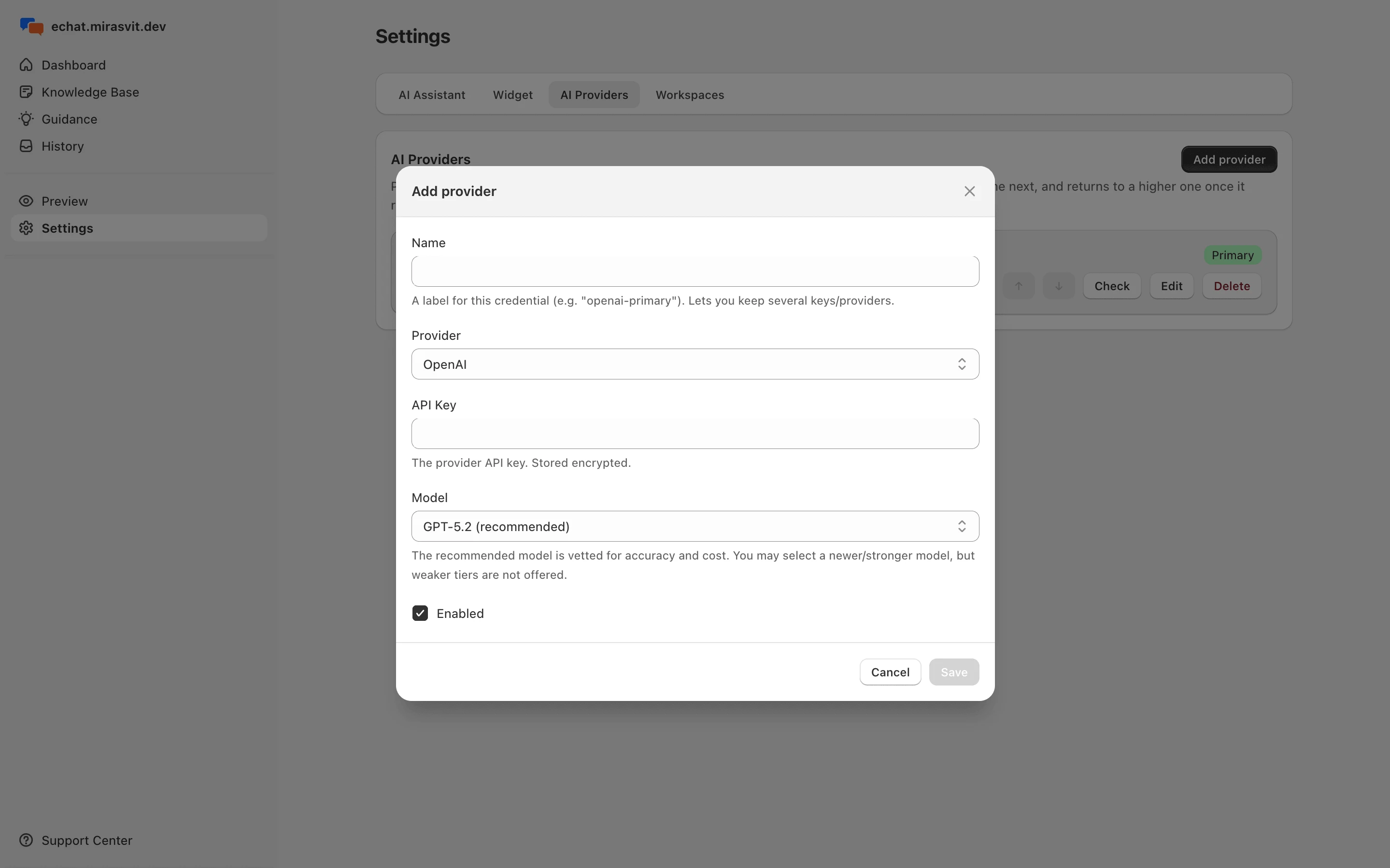 Adding a New AI Provider