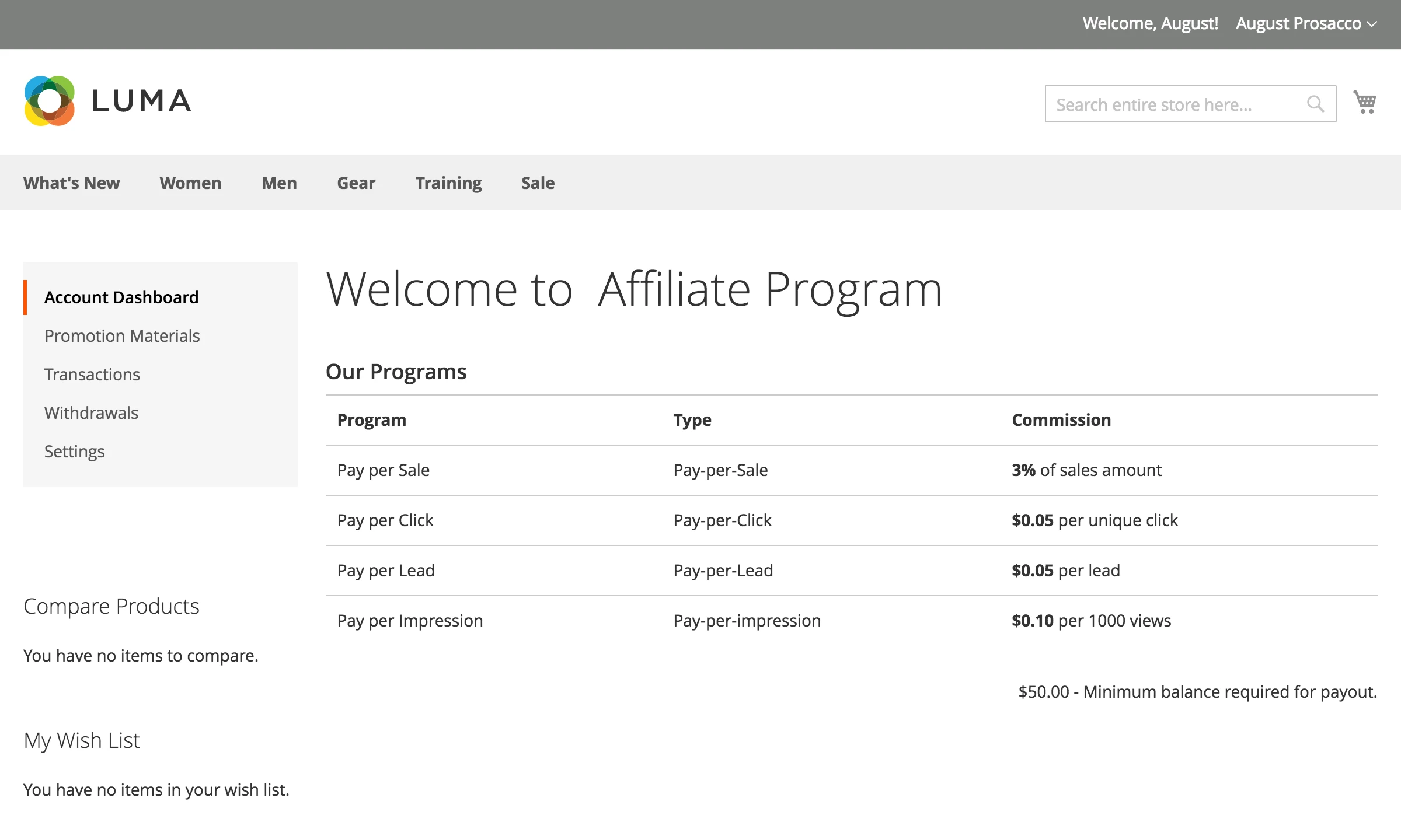 magento affiliate