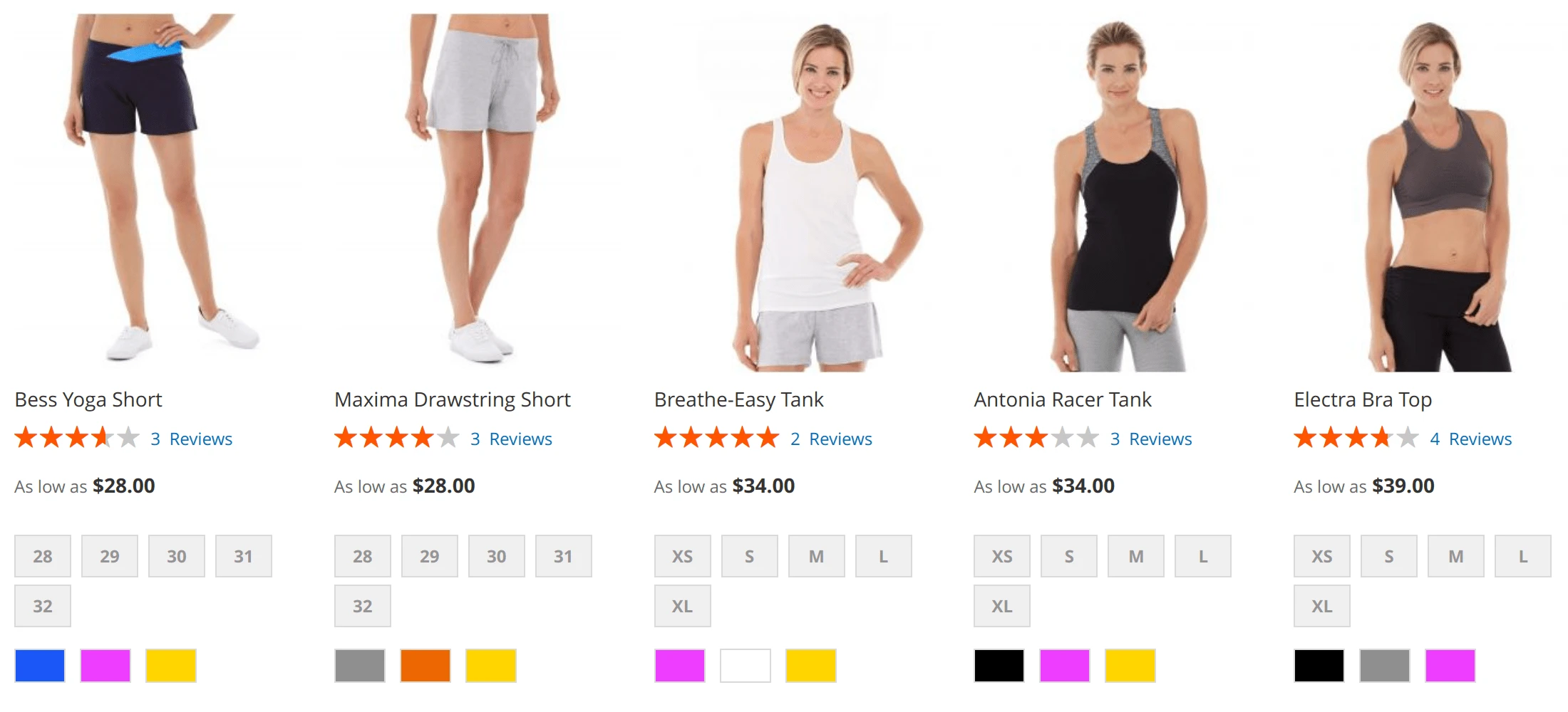 A product widget with a custom sorting rule in Mirasvit Magento 2 Improved Sorting extension.
