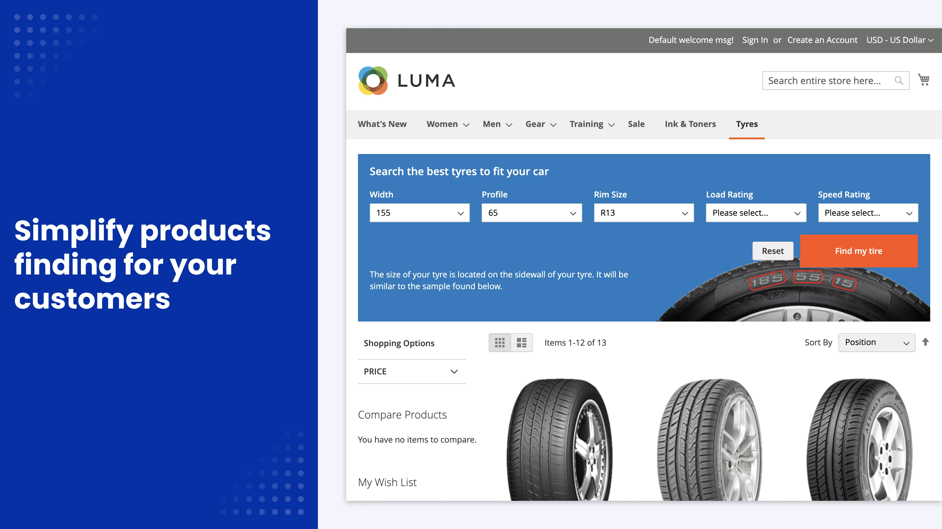Tyre finder