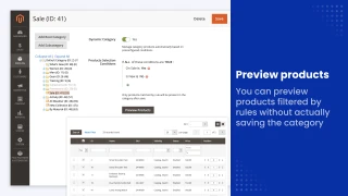 dynamic category preview
