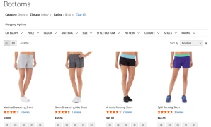 Layered navigation Magento 2 extension. Top filters