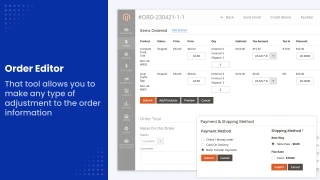 Order Inline Editor