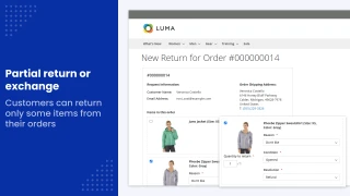 Partial return or exchange