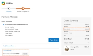 Store Credit & Refund