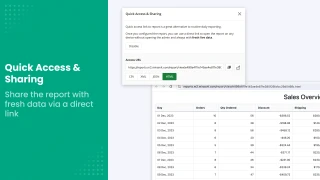 sharing advanced reports