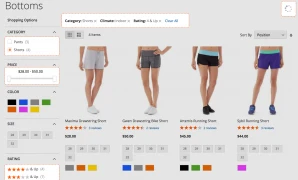 Advanced layered navigation for Magento 2. Left side filters 